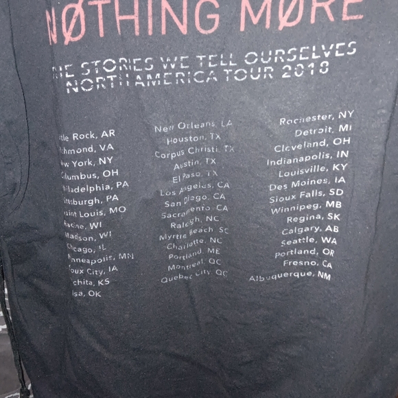 Nothing More band Concert t shirt men's XXL used - Picture 4 of 5